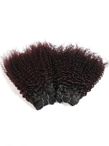 6 cái Gói dệt tóc xoăn của con người Màu ombre - Nhiều màu - Xem 4