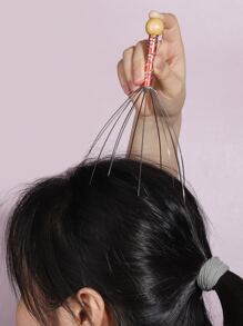 頭皮按摩器 - 紅色 - 查看 3