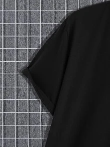 Manfinity 男士素色缺口領T恤