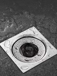 Nắp thoát sàn bằng thép không gỉ 1pc - Bạc - Xem 1