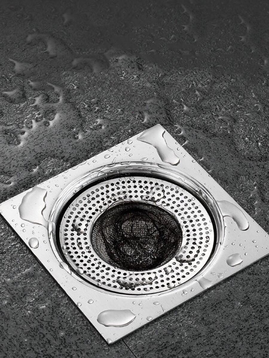 Nắp thoát sàn bằng thép không gỉ 1pc - Bạc - Xem 1