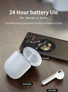 素色真正無綫立體聲頭戴式耳機 - 白色 - 查看 6