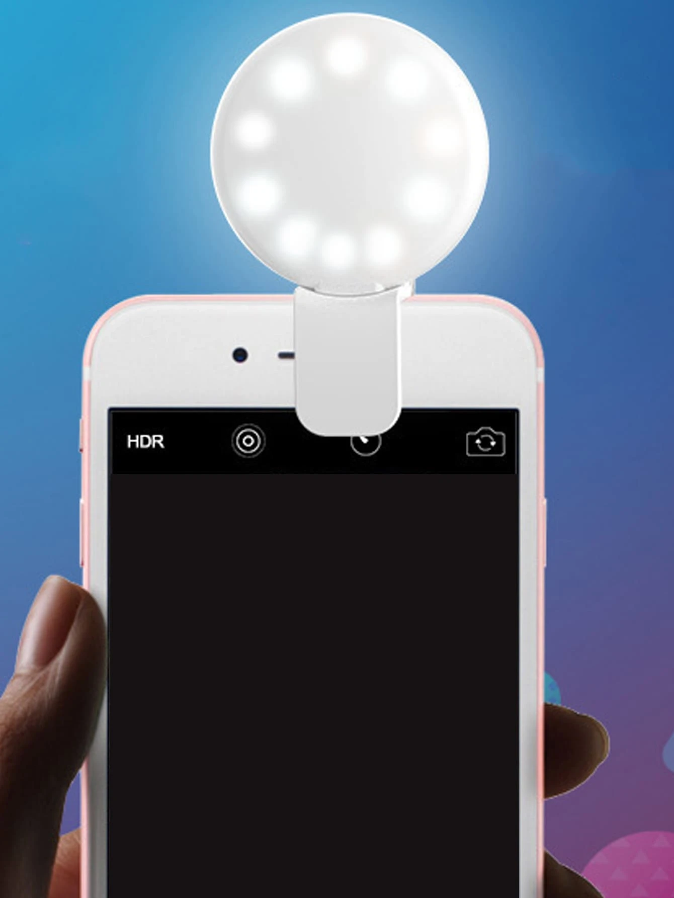 Anillo de luz para móvil - Blanco - Ver 1