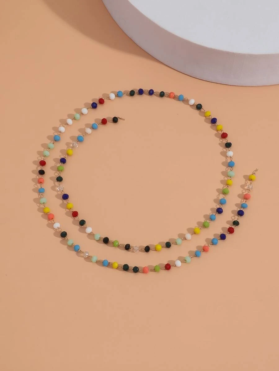 1 hebra Accesorio de joya DIY con diseño de cuenta - Multicolor - Ver 1