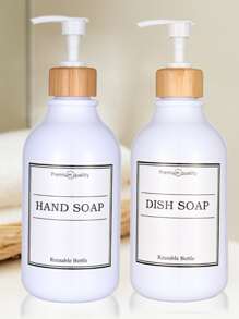 2pcs 500ml Lotion Dispenser - White - View 2