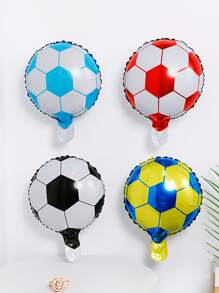 5入組足球設計小氣球 - 彩色 - 查看 2