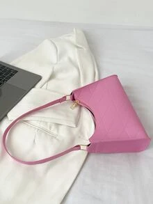 Stitch Detail Bag - Pink - View 2