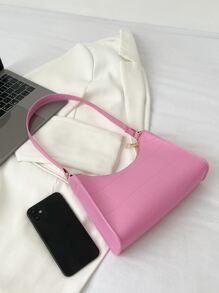 Stitch Detail Bag - Pink - View 4