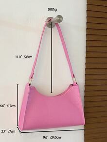Stitch Detail Bag - Pink - View 7