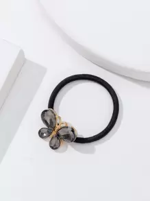 Goma para el pelo con diseño de mariposa - Negro - Ver 1