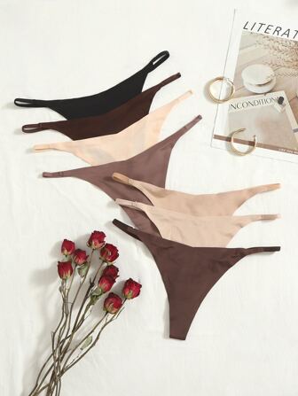 Shein Underwear&Sleepwear Basics 7 Packungen unsichtbare, sexy G-Strings