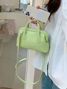 Double Handle Bag - Green - View 1