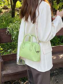 Double Handle Bag - Green - View 3