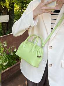 Double Handle Bag - Green - View 4