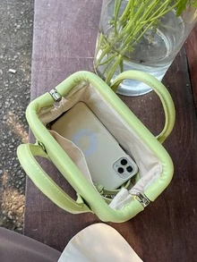 Double Handle Bag - Green - View 6