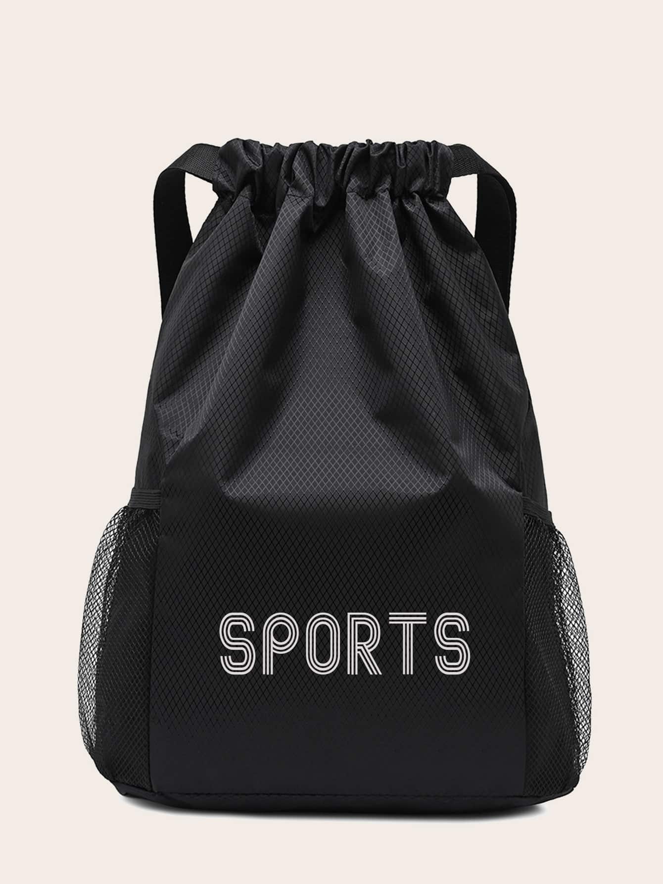 Balo lưới họa tiết chữ cái dung tích lớn có dây rút dành cho bé gái tuổi teen, phụ nữ, học sinh trung học cơ sở, trung học phổ thông & đại học, hoàn hảo cho đại học, thể thao, du lịch & trở lại trường, túi lưới cho trường học ba lô đi học, cặp đi học, dung tích lớn, di động, thích hợp cho bé gái tuổi teen, phụ nữ sinh viên đại học, hoàn hảo cho trở lại trường, ngày đầu tiên đến trường, đại học, trung học cơ sở, trung học phổ thông, sân vận động, thể thao - màu đen - Xem 1