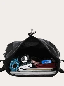 Balo lưới họa tiết chữ cái dung tích lớn có dây rút dành cho bé gái tuổi teen, phụ nữ, học sinh trung học cơ sở, trung học phổ thông & đại học, hoàn hảo cho đại học, thể thao, du lịch & trở lại trường, túi lưới cho trường học ba lô đi học, cặp đi học, dung tích lớn, di động, thích hợp cho bé gái tuổi teen, phụ nữ sinh viên đại học, hoàn hảo cho trở lại trường, ngày đầu tiên đến trường, đại học, trung học cơ sở, trung học phổ thông, sân vận động, thể thao - màu đen - Xem 6