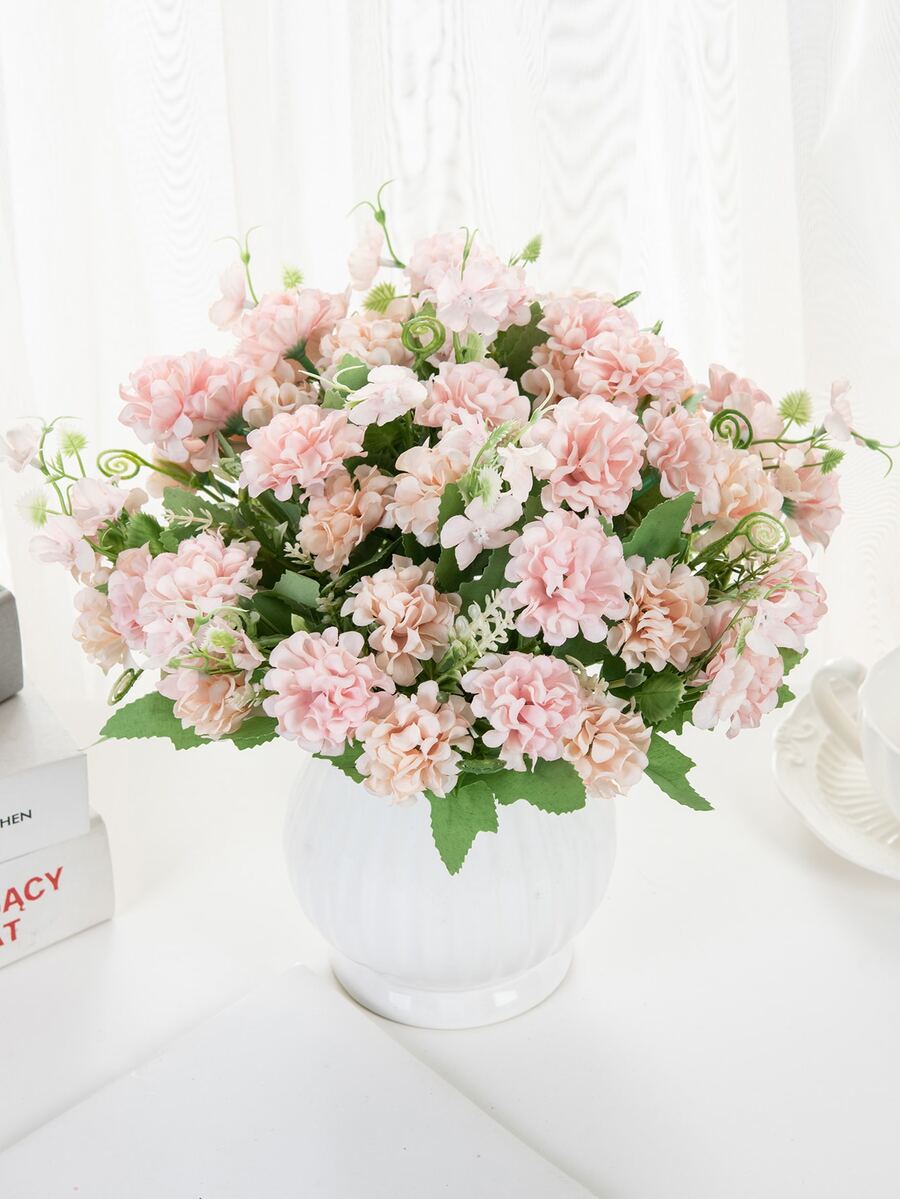 1 bó hoa nhân tạo - Hồng - Xem 1