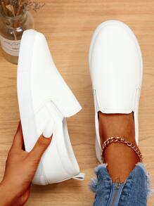 極簡樂福鞋 - 白色 - 查看 2