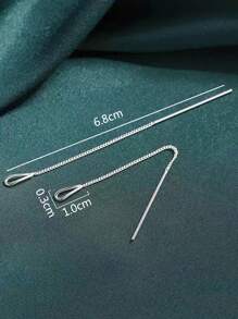 Nooxian 極簡風格耳綫 - 銀色 - 查看 6