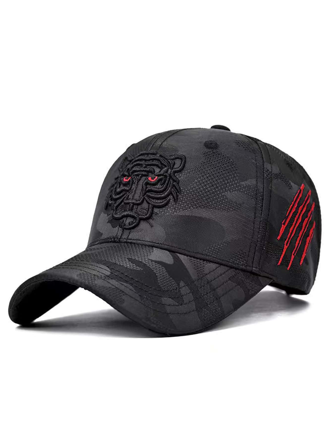 Men Camo Print Animal Embroidered Baseball Cap For Daily Life And Outdoor Street - Multicolor - View 1