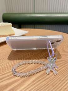 Transparante telefoonhoes met camerabevestiging en draagkoord