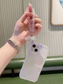 Transparante telefoonhoes met camerabevestiging en draagkoord