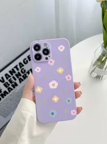 夏日雏菊花卉印花手机壳适用于华为 P30 Pro、iPhone 11、iPhone 13 - 紫色 - 查看 2