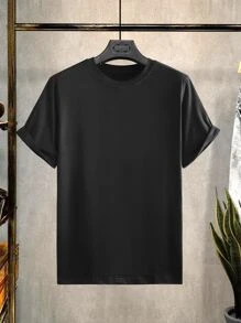 Manfinity Homme Tops Nam Con số Slogan Giải trí - màu đen - Xem 2