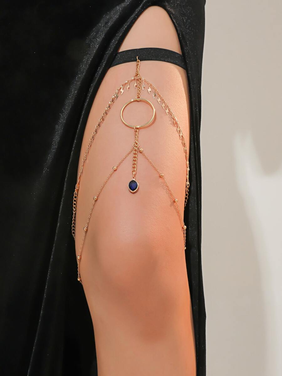 Chuỗi Đùi Bùa Sét Trang Trí Hình Bầu Dục - Nhiều màu - Xem 1