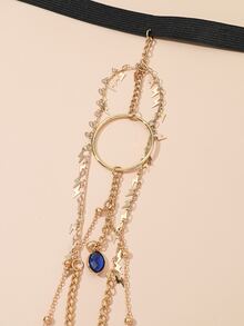 Chuỗi Đùi Bùa Sét Trang Trí Hình Bầu Dục - Nhiều màu - Xem 2