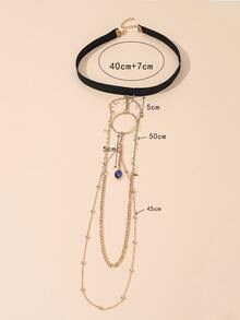 Chuỗi Đùi Bùa Sét Trang Trí Hình Bầu Dục - Nhiều màu - Xem 3