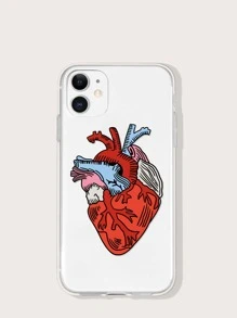 Heart Pattern Case Compatible With AirPods - Multicolor - View 1