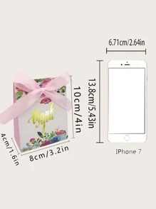 10pcs Flower Pattern Gift Bag - Multicolor - View 3