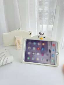 Funda compatible con iPad de silicona con diseño de dibujos animados mini - Beis - Ver 1