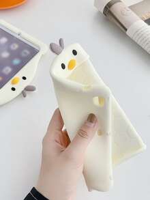 Funda compatible con iPad de silicona con diseño de dibujos animados mini - Beis - Ver 3