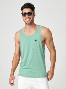 Manfinity BRENVOR Men Flamingo Print Tank Top