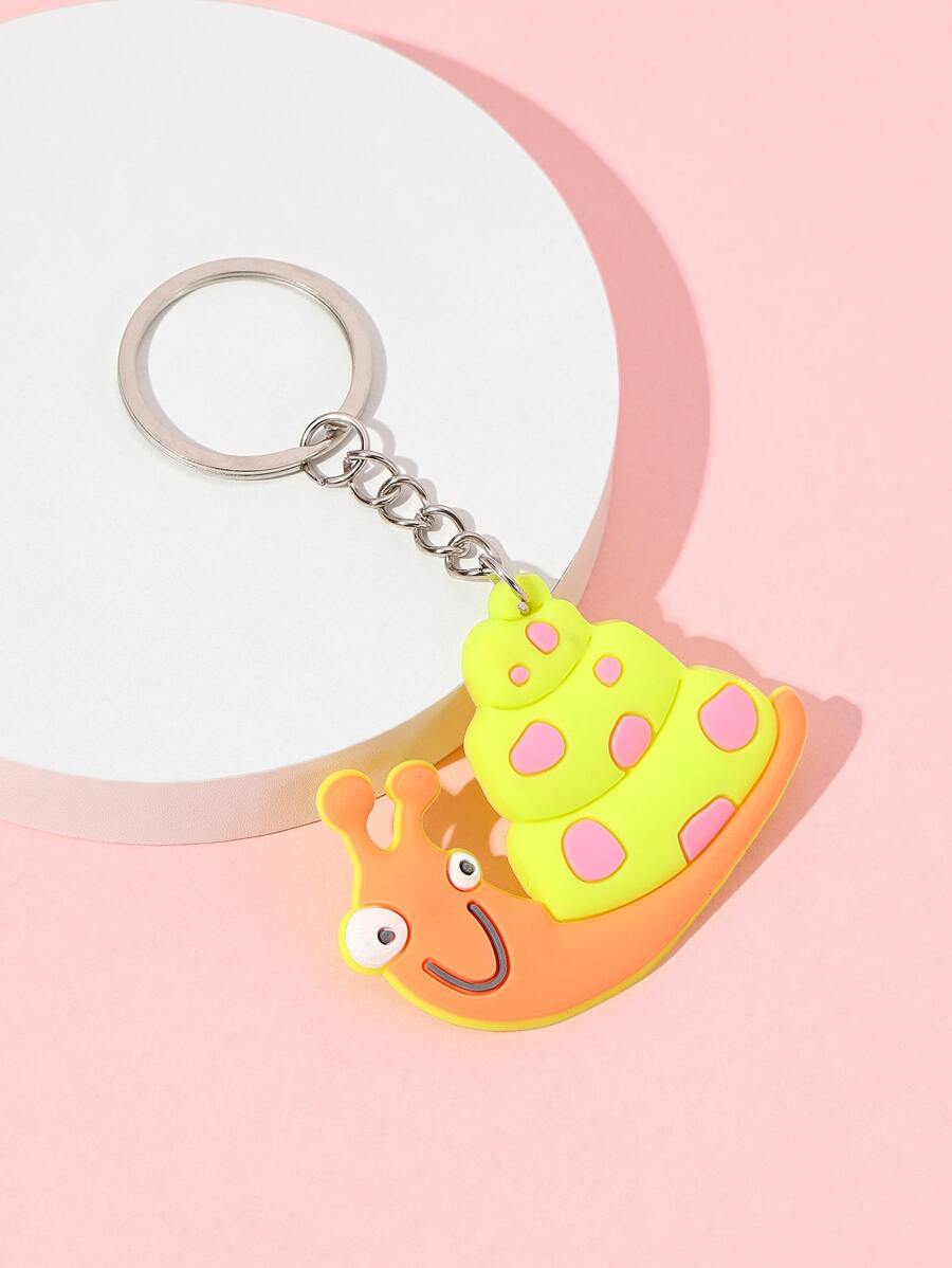 Snail Charm Keychain - Multicolor - View 1