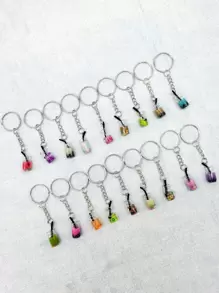 18 piezas Llavero accesorio bebida Taza - Multicolor - Ver 2