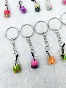 18 piezas Llavero accesorio bebida Taza - Multicolor - Ver 4