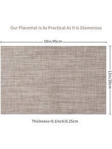 1 pieza Mantelito individual minimalista - Café integral - Ver 3