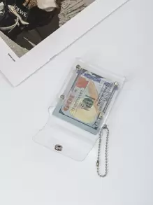 Clear Flap Case Lightweight Fashion For Anniversary For Birthday Gift For Gift White-Collar Workers For Male For Female School Stuff Wristlet Wallet For Women Wallet Mini Wallet Purse Wallet Coin Wallet