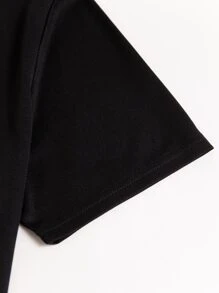 Manfinity Homme Men Two Tone Tee & Drawstring Waist Shorts - Multicolor - View 3