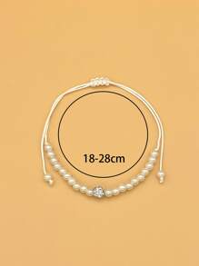 12 piezas/set Pulsera con diseño de diamante de imitación - Multicolor - Ver 4