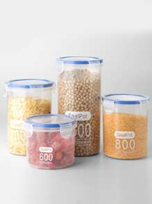 1 pieza frasco de plástico alimento almacenamiento - Multicolor - Ver 2