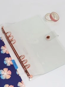 1pc A5 Binding Loose Leaf Cover - Rose Gold - View 3