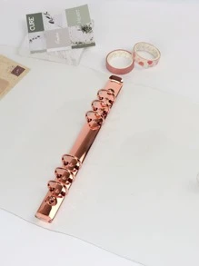 1pc A5 Binding Loose Leaf Cover - Rose Gold - View 4