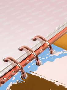 1pc A5 Binding Loose Leaf Cover - Rose Gold - View 5