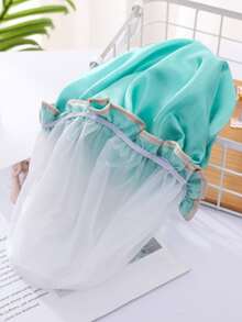 Gorro de ducha impermeable - verde menta - Ver 2