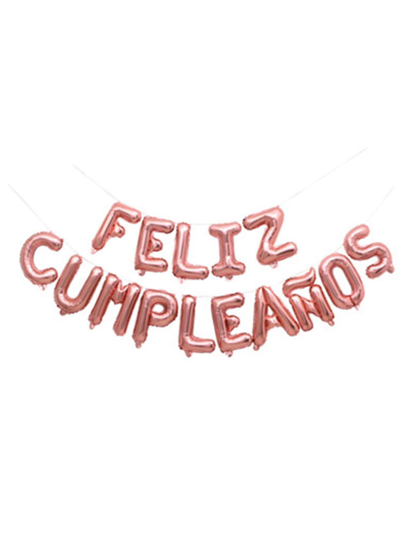 15ピース 16インチ スペイン語文字 デザイン 誕生日飾り用風船